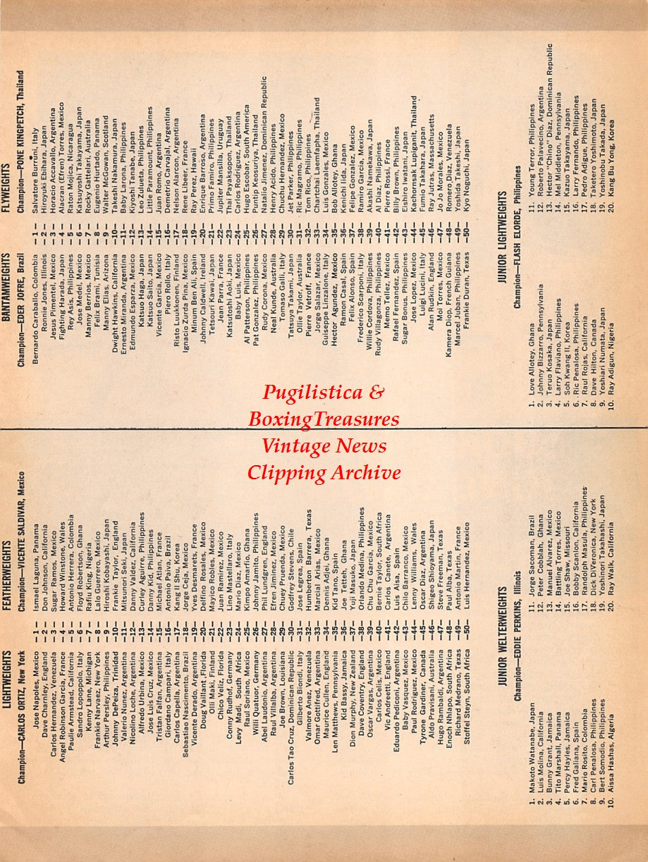 Boxing News Clipping #1806 - King David, Marcel Cerdan, Tony Zale