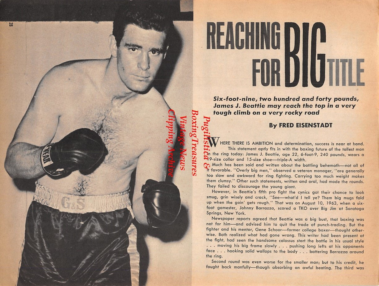 Boxing News Clipping #1809 - James J. Beattie