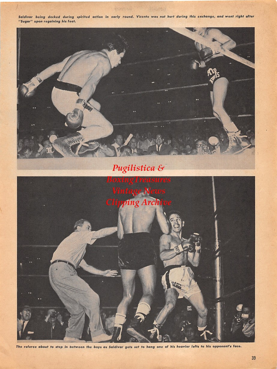 Boxing News Clipping #1815 - Vicente Saldivar vs. Sugar Ramos