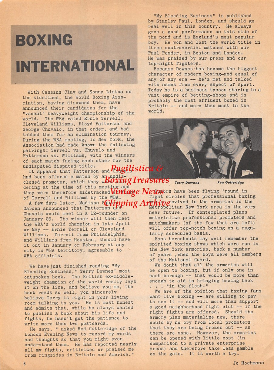 Boxing News Clipping #1818 - Terry Downes, Reg Gutteridge