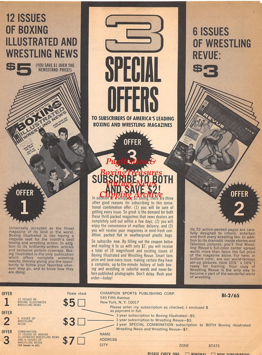 Boxing News Clipping #1818 - Terry Downes, Reg Gutteridge
