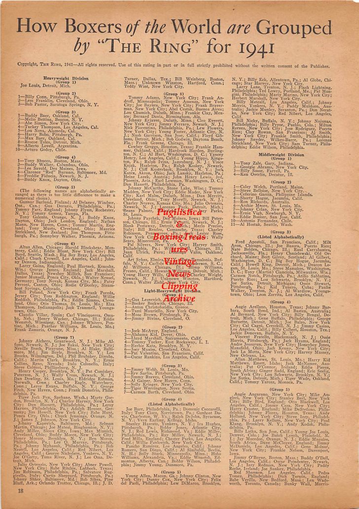 Boxing News Clipping #182 - Tami Mauriello vs. Gus Lesnevich