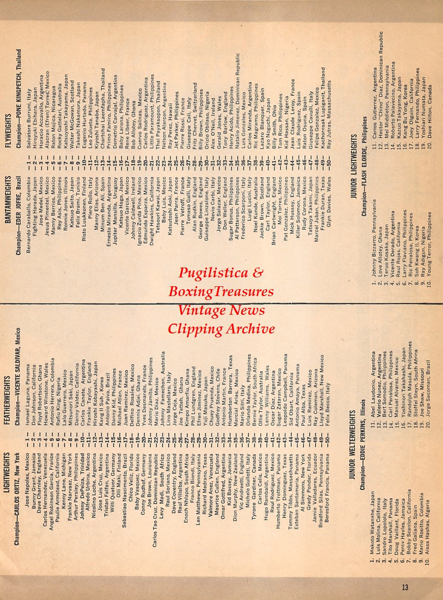 Boxing News Clipping #1821 - Terry Downes vs. Spider Webb