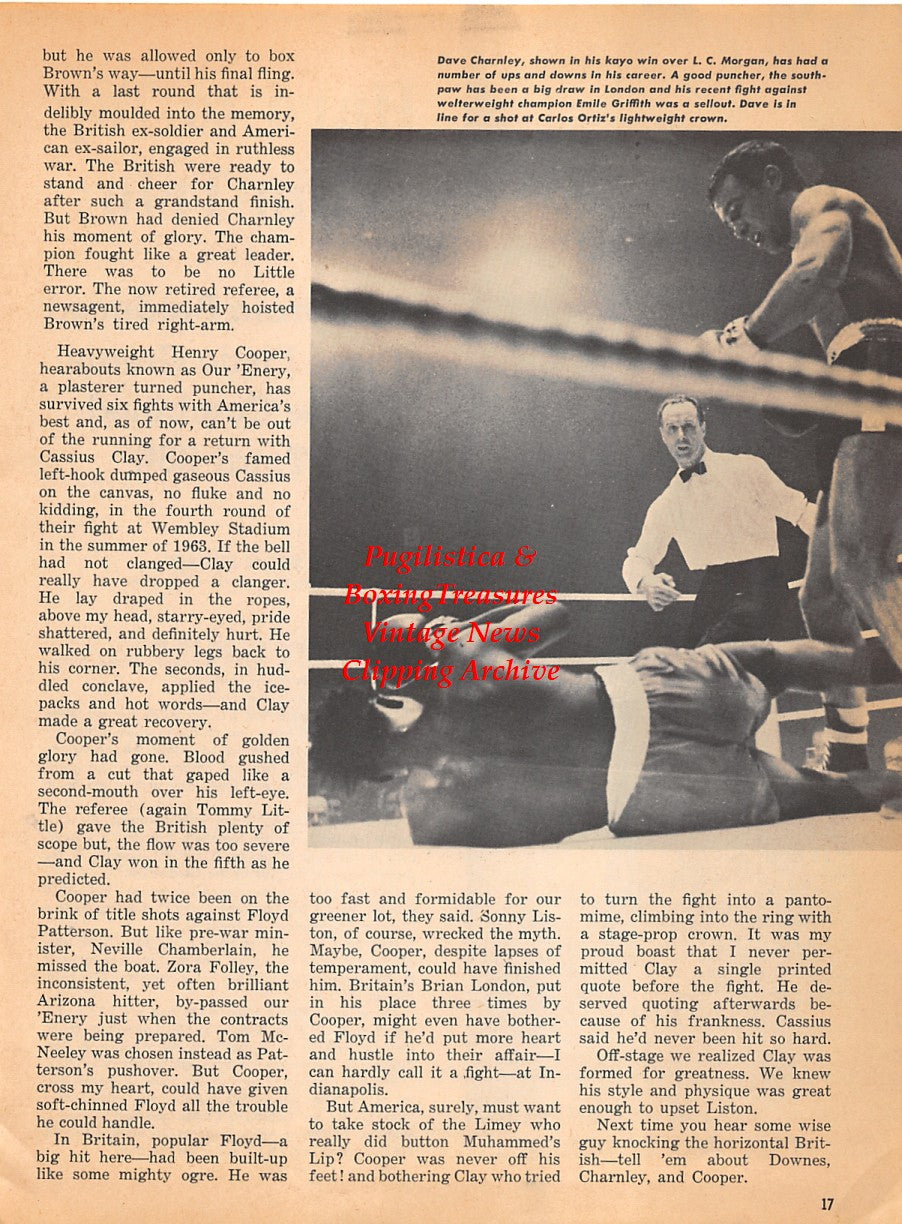 Boxing News Clipping #1823 - Abe Attell, Dave Charnley vs. L.C. Morgan