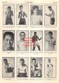 Boxing News Clipping #1848 - Bibby Risden, Allen Miller, Aramus Del Pino, Sammy Baker, Valentine Galit, Joey Kaufman, Ramon Castillo, KO Chaney, Frankie Soltis, Jackie Conway, Arnold Ryan, Johnny Brooks