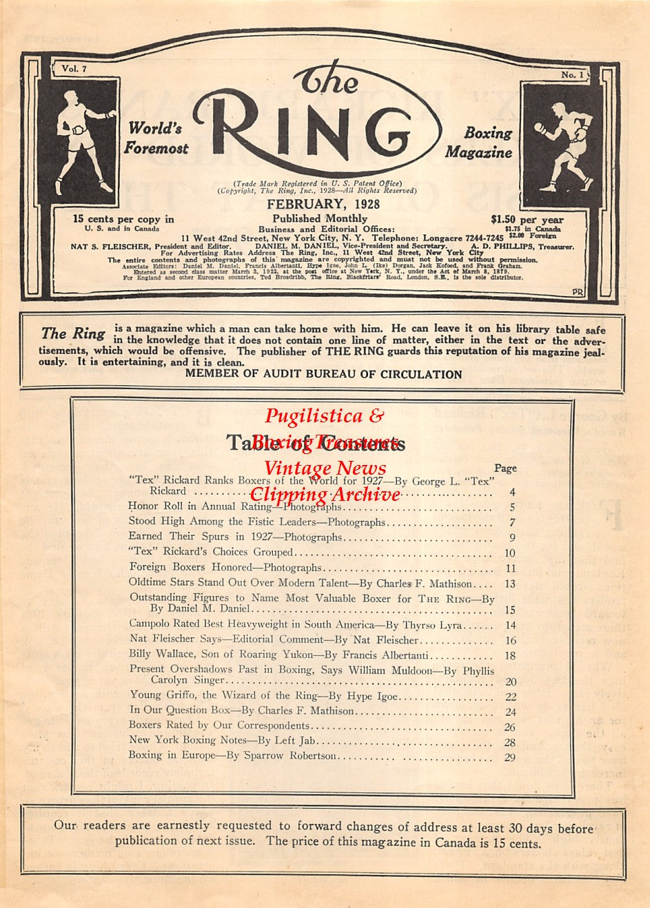 Boxing News Clipping #1852 - Tex Rickard