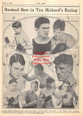 Boxing News Clipping #1853 - Sammy Mandell, Gene Tunney, Mickey Walker, Tod Morgan, Tommy Loughran, Joe Dundee, Ruby Goldstein, Bud Taylor, Izzy Schwartz, Tony Canzoneri