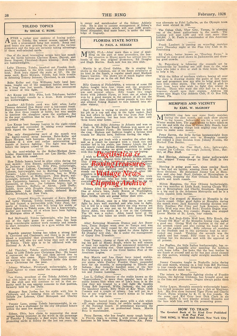 Boxing News Clipping #1862 - George Godfrey, Bud Taylor