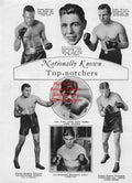 Boxing News Clipping #1874 - Frankie Kid Anslem, Pierre Charles, Jackie Brady, Joey Costa, Lou Brouillard, Michele Bonaglia, Haakon Hansen, John L. Sullivan