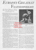 Boxing News Clipping #1877 - Kid Francis vs. Eddie Shea
