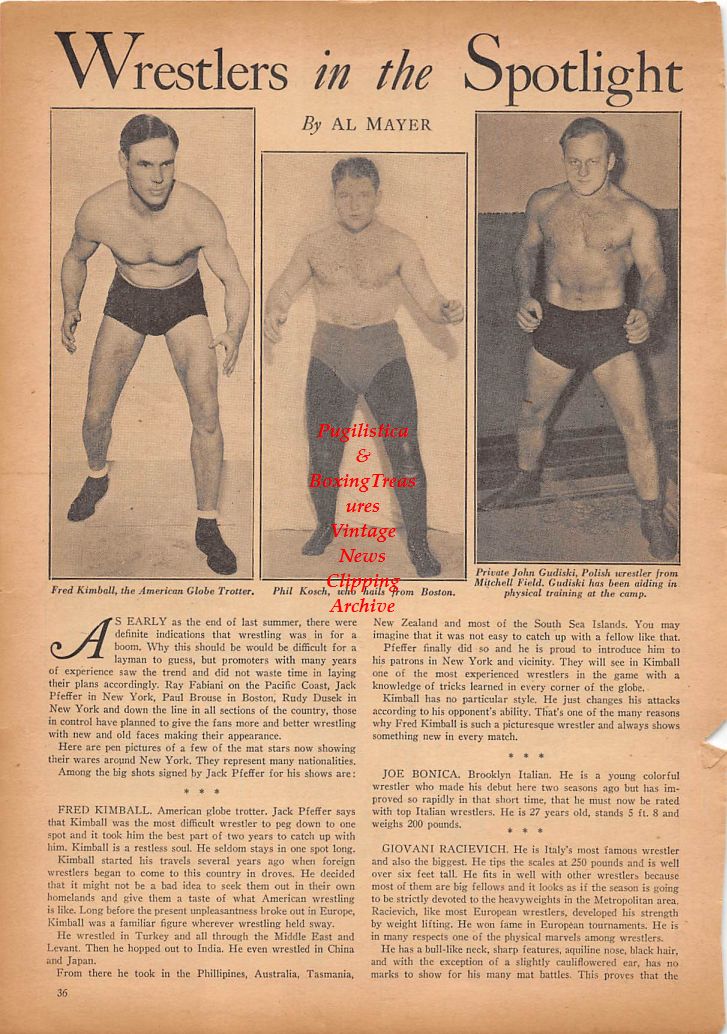 Boxing News Clipping #189 - Alvin Barker, Sheik Rangel, Buddy Scott, Frankie Duane