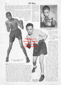 Boxing News Clipping #1890 - Panama Al Brown, Midget Wolgast, Sixto Escobar, Freddie Miller, Nel Tarleton, Merv Darkie Blandon