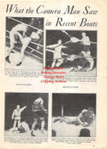 Boxing News Clipping #1897 - Claude Varner vs. Merv Blandon, Buddy Baer vs. Gene Garner, Yale Okun vs. John Henry Lewis, Young Peter Jackson vs. Sammy Fuller, Jim Flynn, Carl Morris