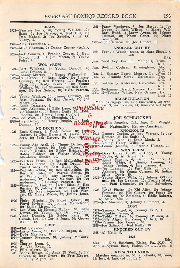 Boxing News Clipping #19 - Al Stillman, Tug Phillips