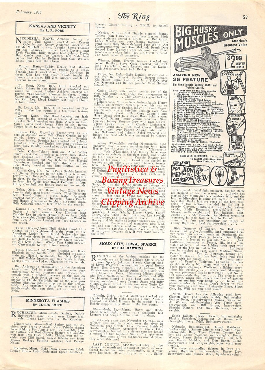 Boxing News Clipping #1903 - Jack Dempsey, Tommy Loughran