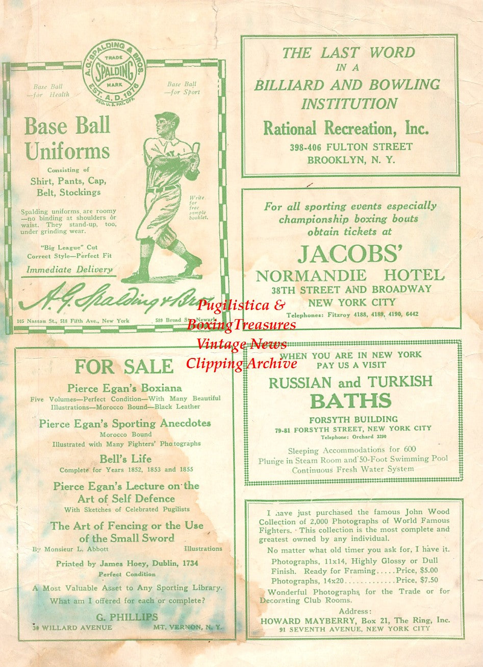 Boxing News Clipping #1904 - Harry Felix