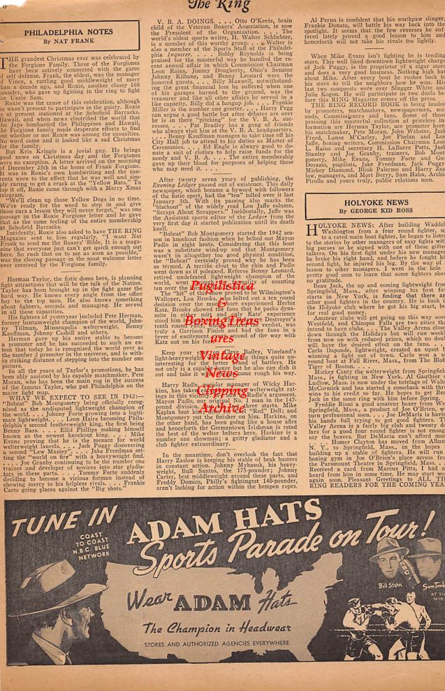 Boxing News Clipping #191- Eddie Ostrander