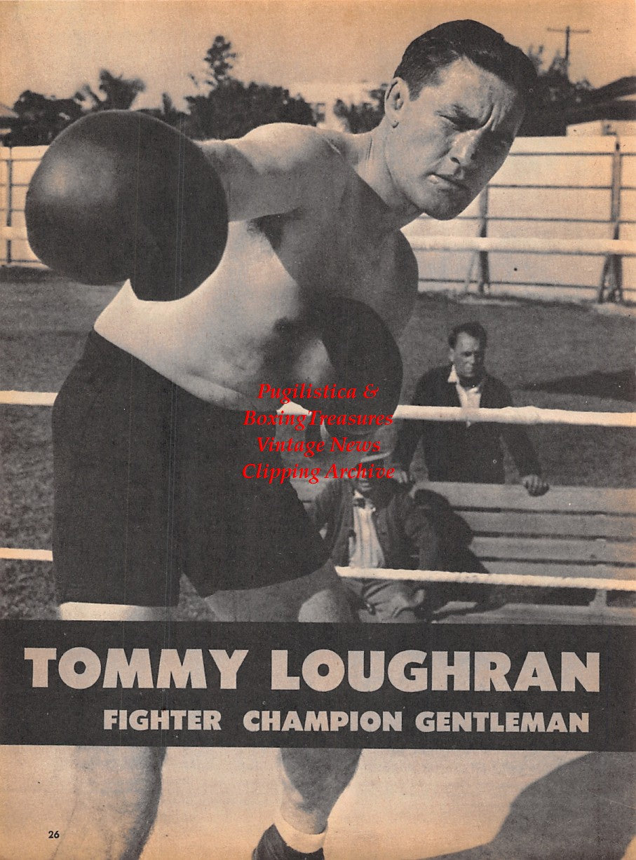 Boxing News Clipping #1914 - George Chuvalo and Sons, Jack Kid Berg, Leon Ketchell, Arch Hindman, Joe Louis Barrow Jr., Tommy Loughran
