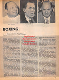 Boxing News Clipping #1919 - Julius November, Garland D. Cherry, Sol Strauss, Newmans Gym