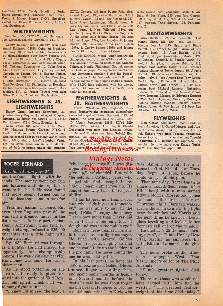 Boxing News Clipping #1925 - Manuel Gonzalez