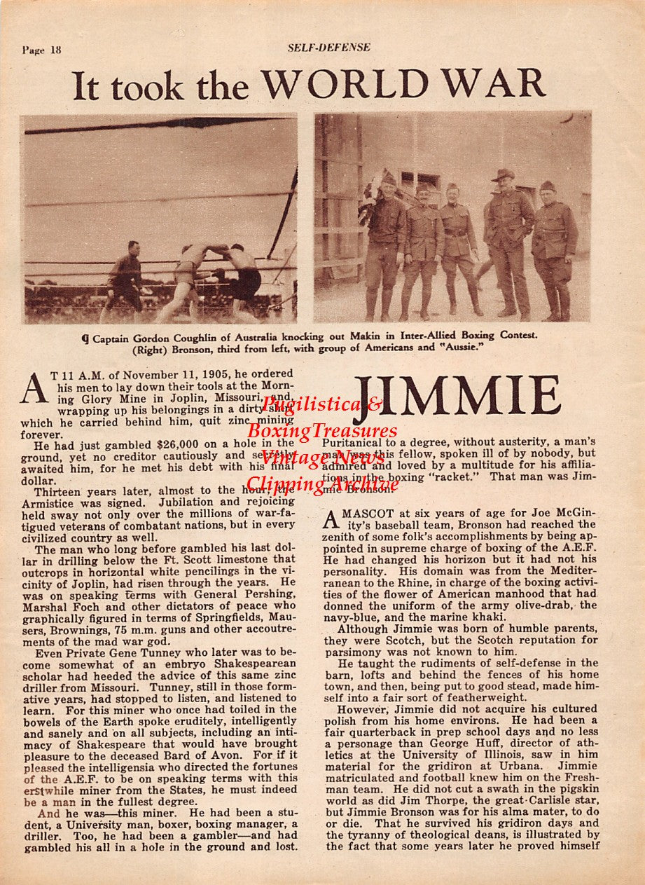 Boxing News Clipping #1933 - Miss Rhoda Cross (daughter of Leach Cross), Jimmy Bronson, Gordon Coughlin