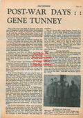 Boxing News Clipping #1935 - Gene Tunney and A.E.F. Boxing Team, Bob Martin, James J. Corbett