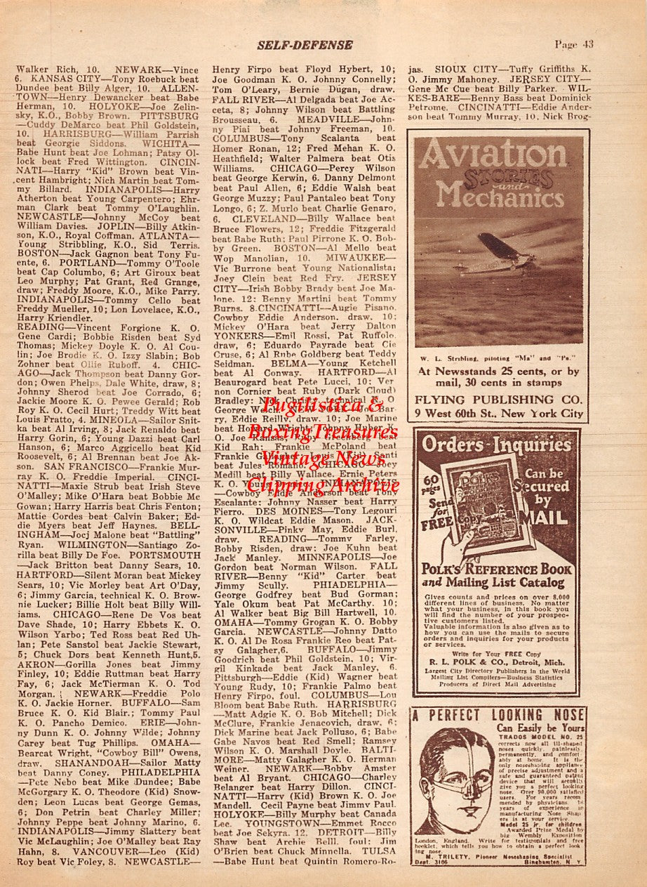 Boxing News Clipping #1942 - Jimmy Slavin