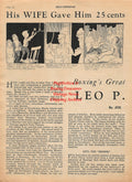 Boxing News Clipping #1947 - Leo P. Flynn, Jack Johnson vs. Jim Jeffries