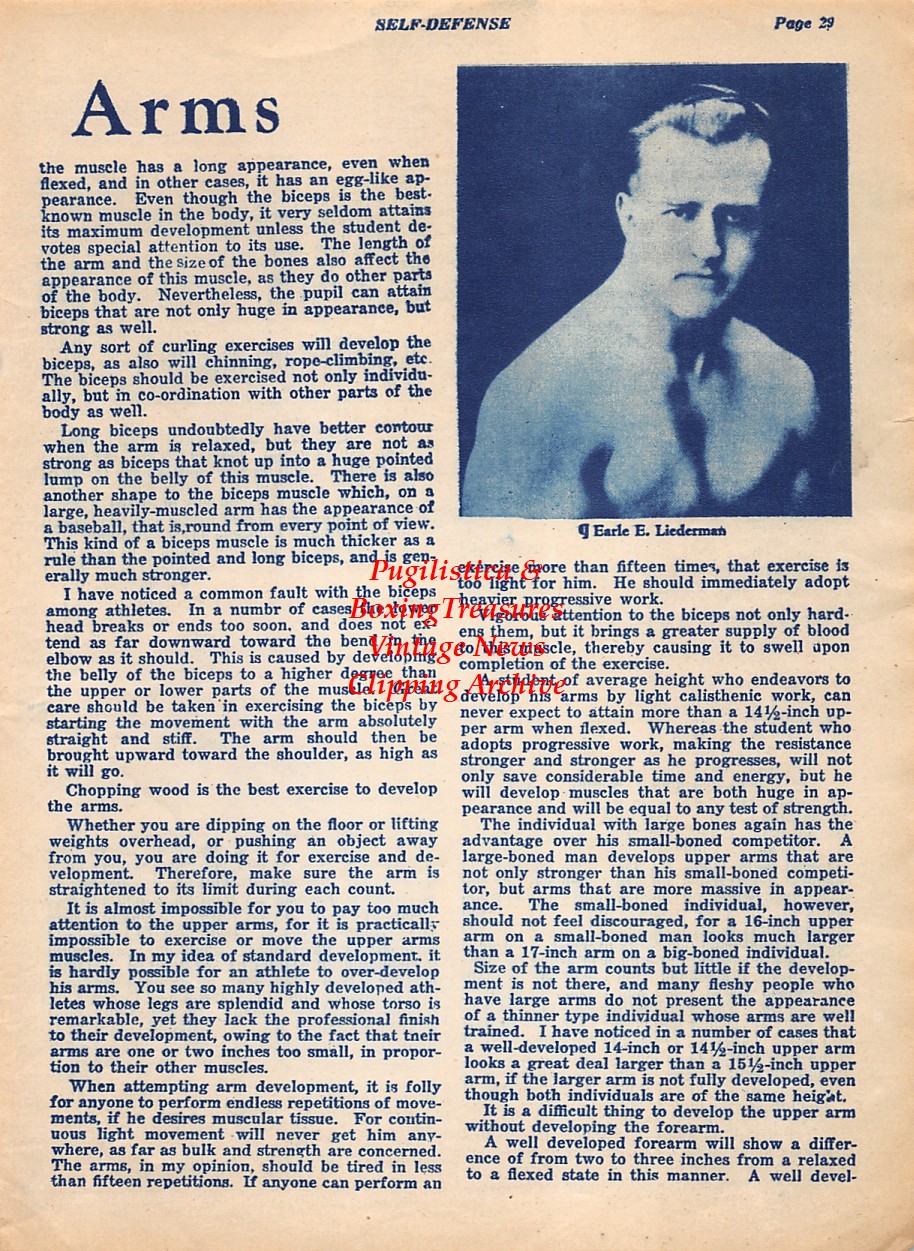 Boxing News Clipping #1955 - Young Stribling, Earle E. Liederman