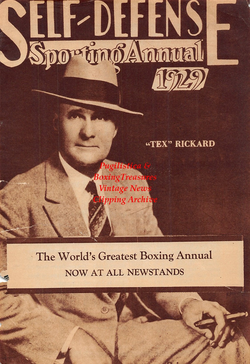Boxing News Clipping #1962 - Tex Rickard