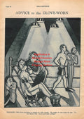 Boxing News Clipping #1968 - Boxing cartoon by Bromberg, Philadelphia Jack O'Brien