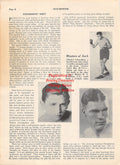 Boxing News Clipping #2006 - Young Stribling, Max Schmeling, Ray Miller