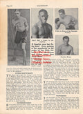 Boxing News Clipping #2009 - Black Bill, Harry Smith, Ned Tarleton, Newsboy Brown, Willie LaMorte, Jimmy McLarnin, Battling Battalino