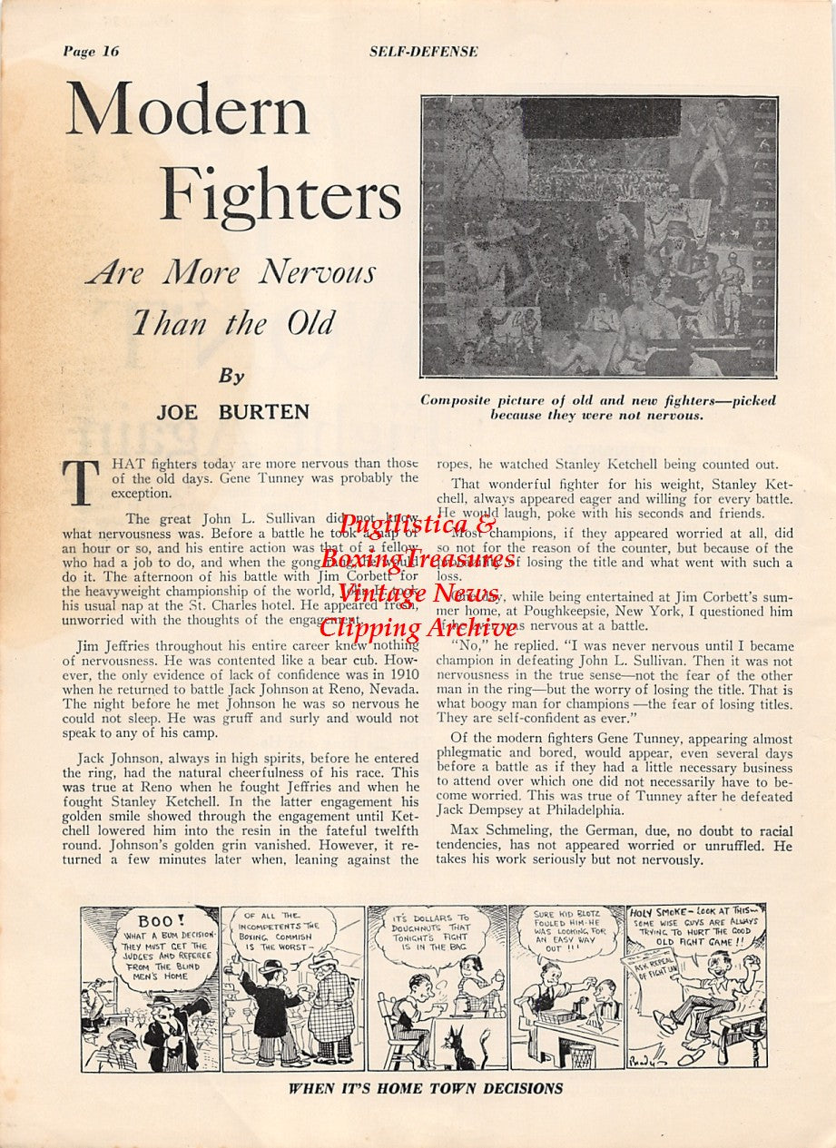 Boxing News Clipping #2010 - Gene Tunney "Why I Won't Fight Again"