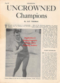 Boxing News Clipping #2014 - Tommy Gibbons, Miss Dorothy Britton