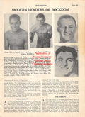 Boxing News Clipping #2015 - Baby Joe Gans, George Courtney, Tommy Grogan, Jack Kid Berg