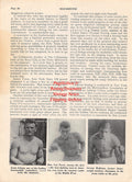 Boxing News Clipping #2020 - Ernie Schaaf, Otto Von Porat, George Hoffman, Jimmy McLarnin, Ruby Goldstein, Joe Comfort, Peter Hayes, Tommy Lown