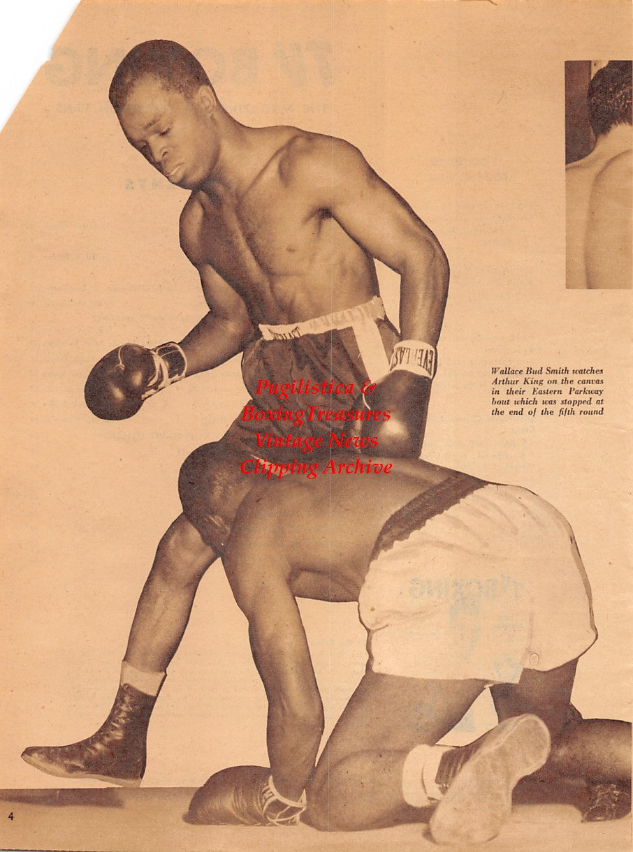 Boxing News Clipping #2022 - Wallace Bud Smith vs. Arthur King, Tuzo Portuguez