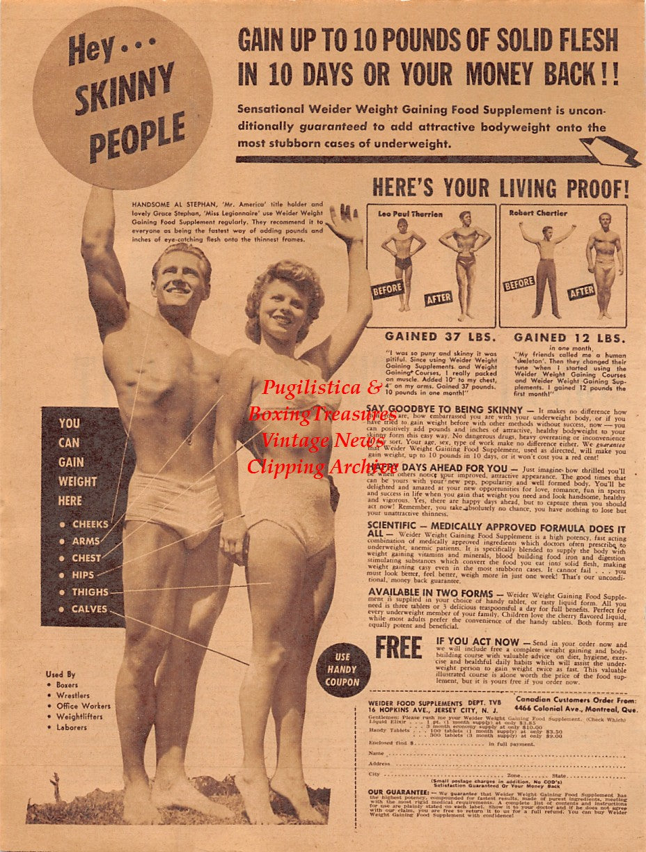 Boxing News Clipping #2023 - Vince Martinez, Jimmy Powers, Bill Welsh, Al Stephan, Grace Stephan