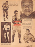 Boxing News Clipping #2029 - Jimmy Carter, Kid Gavilan, Rocky Marciano, Archie Moore, Bobo Olson, Vince Martinez, Chico Vejar, Carmine Fiore, Sammy Giuliani, Danny Giovanelli
