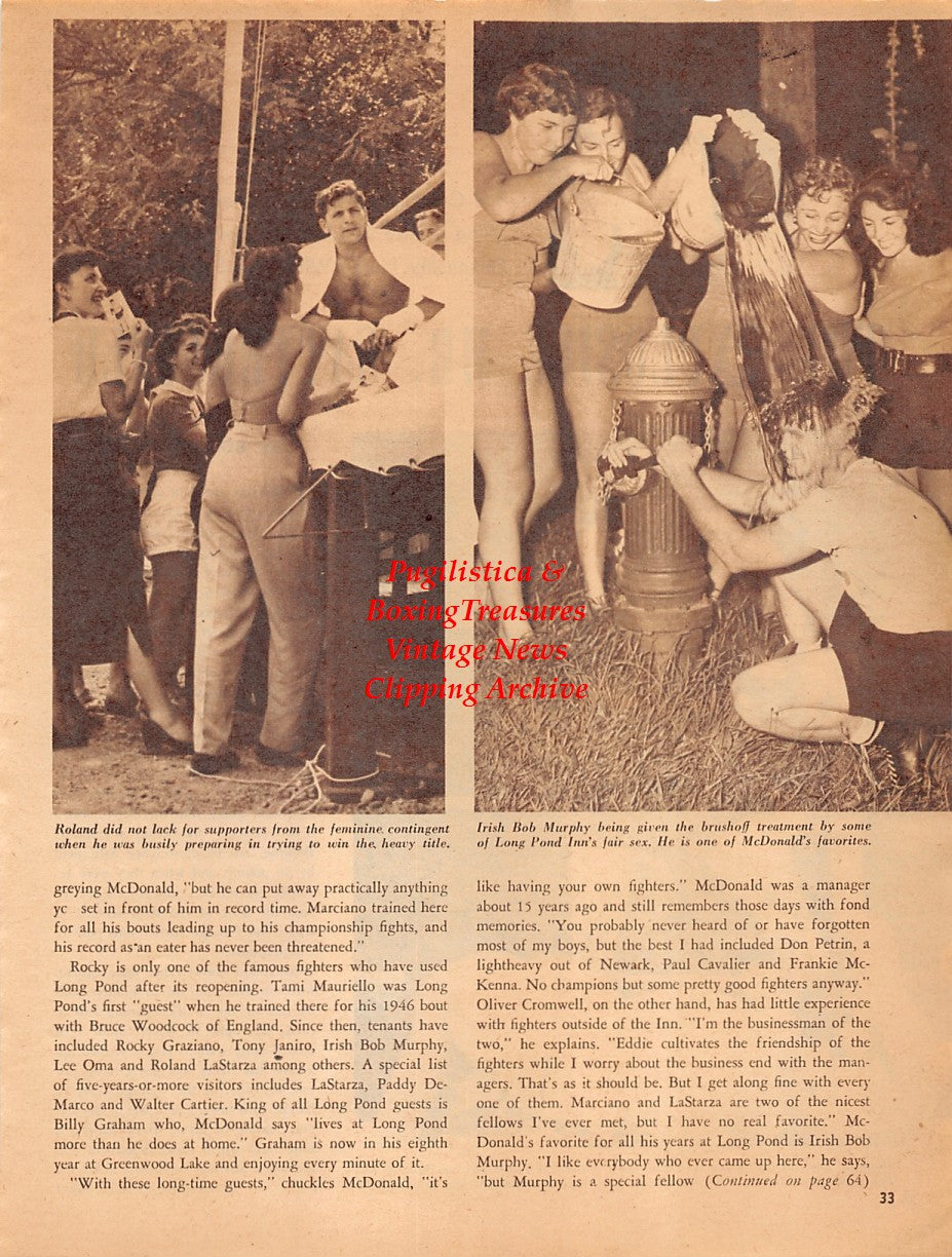 Boxing News Clipping #2037 - Bob Satterfield, Bob Baker, Roland LaStarza