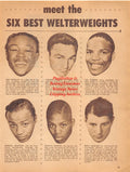 Boxing News Clipping #2040 - Kid Gavilan, Carmen Basilio, Gil Turner, Johnny Bratton, Johnny Saxton, Billy Graham