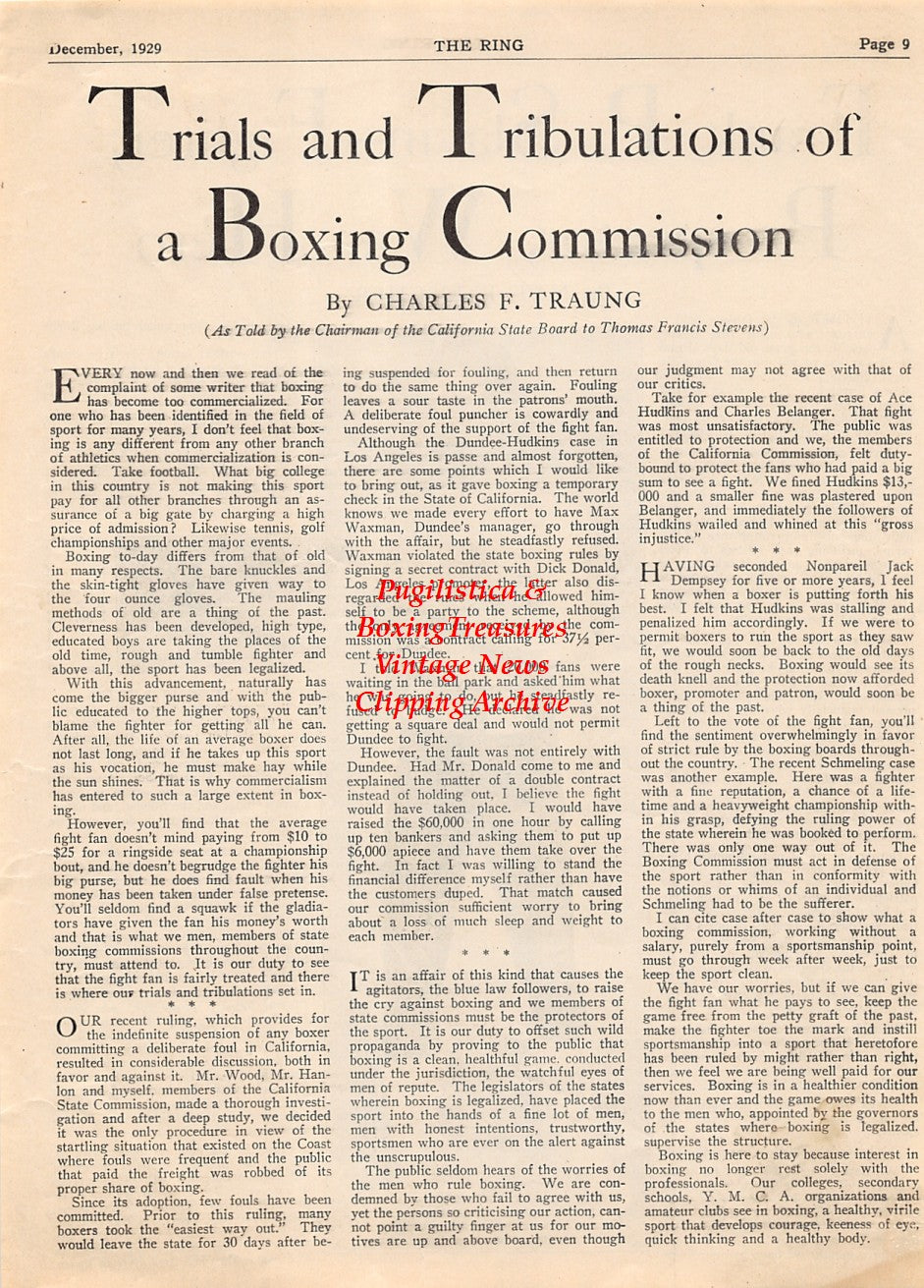 Boxing News Clipping #2060 - Frank Slavin