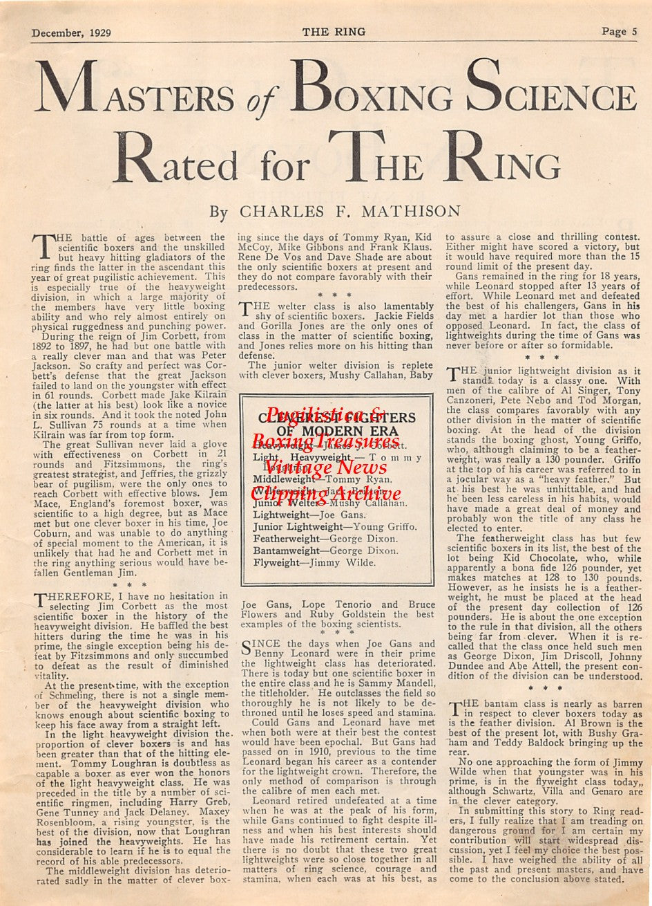 Boxing News Clipping #2062 - Jack Dempsey