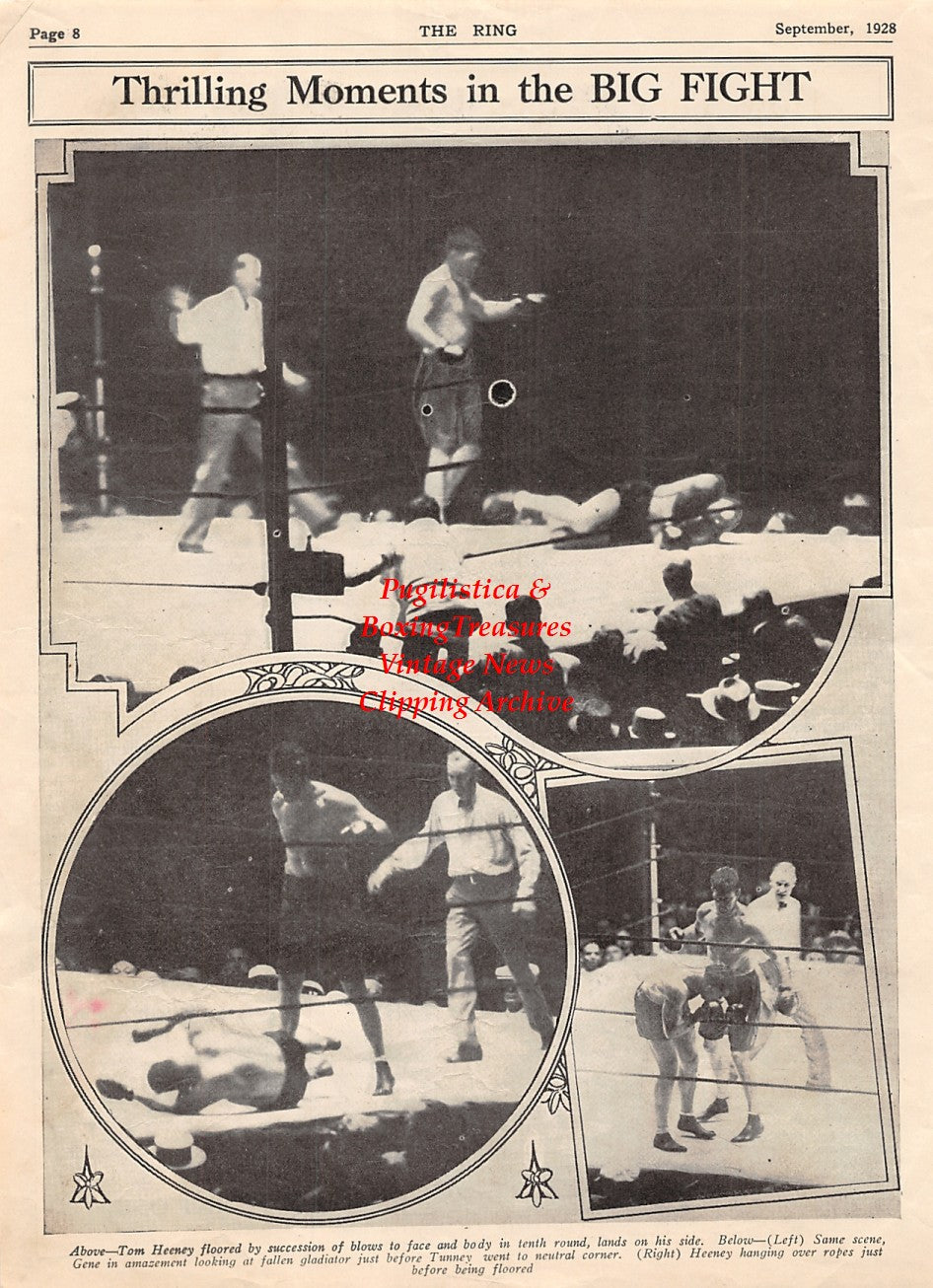 Boxing News Clipping #2064 - Gene Tunney vs. Tom Heeney