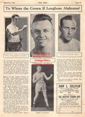 Boxing News Clipping #2069 - Jimmy Slattery, Leo Lomski, Armand Emanuel, Tommy Loughran