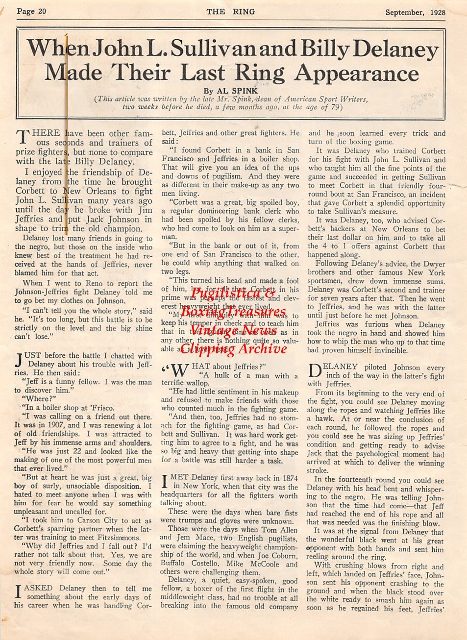 Boxing News Clipping #2069 - Jimmy Slattery, Leo Lomski, Armand Emanuel, Tommy Loughran