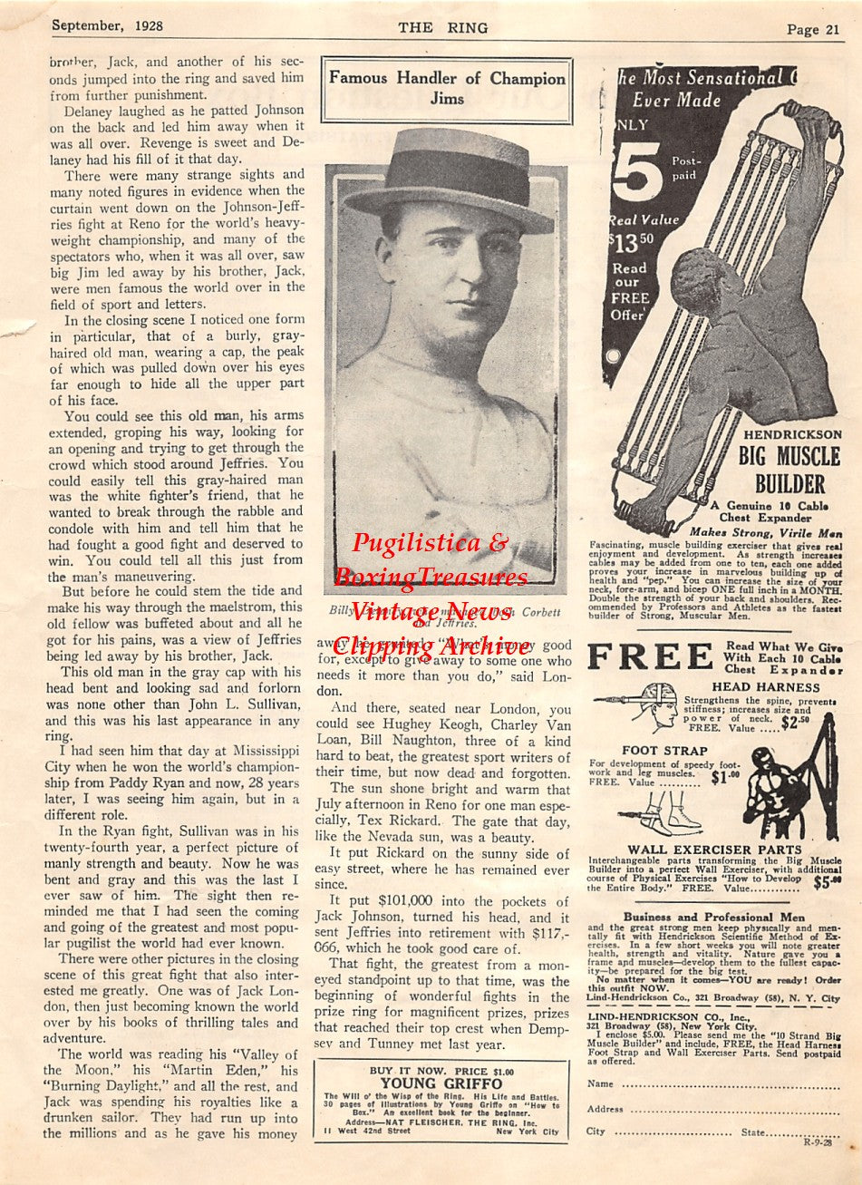 Boxing News Clipping #2070 - Billy Delaney