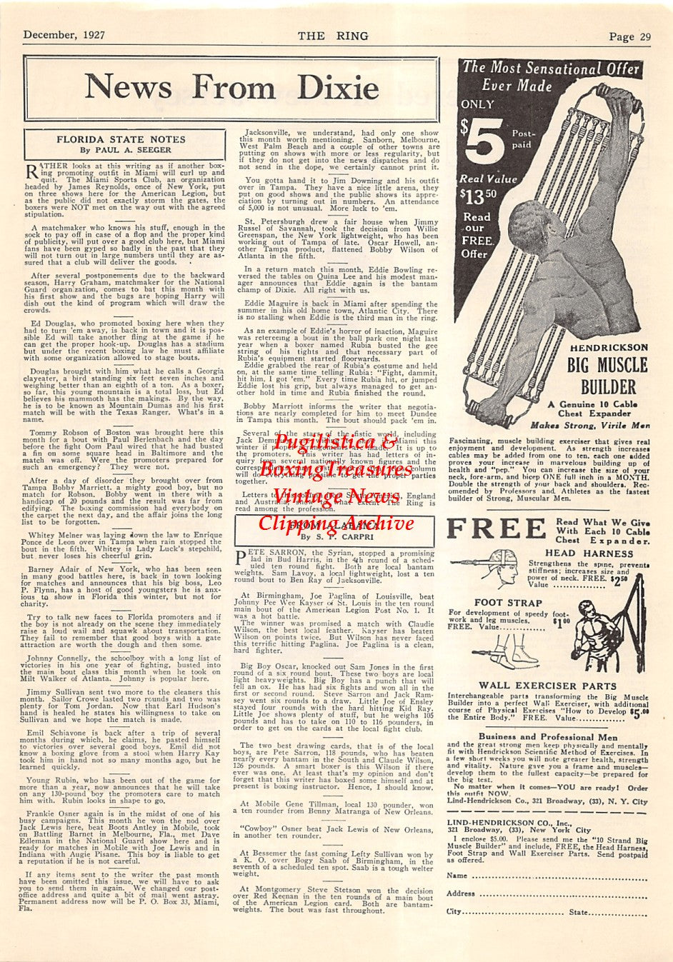 Boxing News Clipping #2085 - Ted Achilles, Andy DiVodi