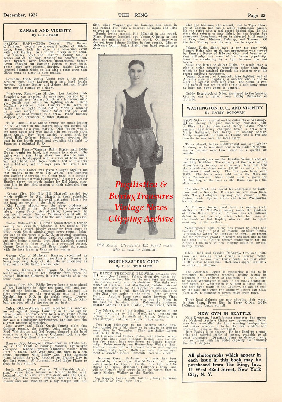 Boxing News Clipping #2087 - Phil Zwick
